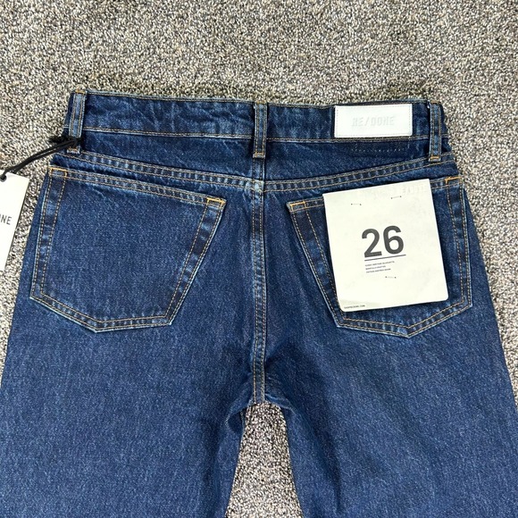 NEW Re/Done 70s Low Rise Straight Denim Jeans Womens 26 Heritage Rinse Casual - Picture 4 of 16